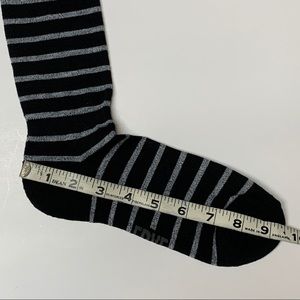 Frye Accessories - Frye Crew Socks Black with Gray Stripes Frye Accessories - Frye Crew Socks Black with Gray Stripes